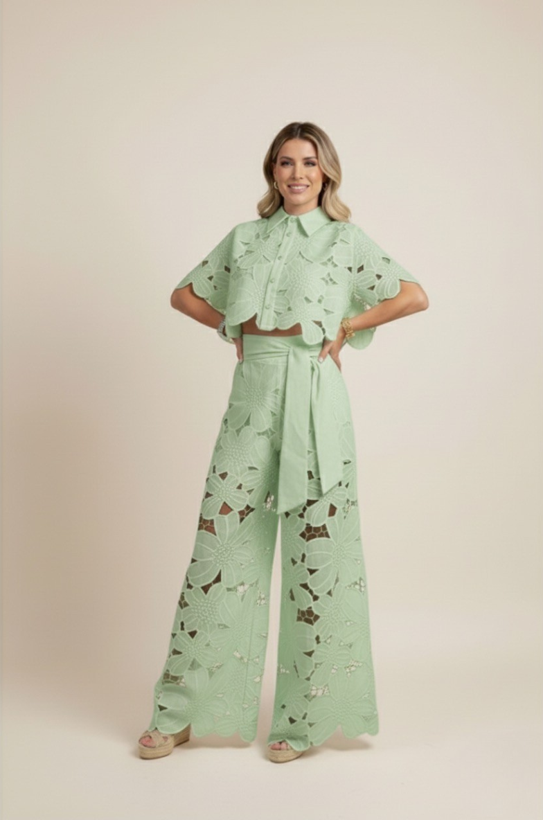 Women's Two-Piece Cut Out Summer Set