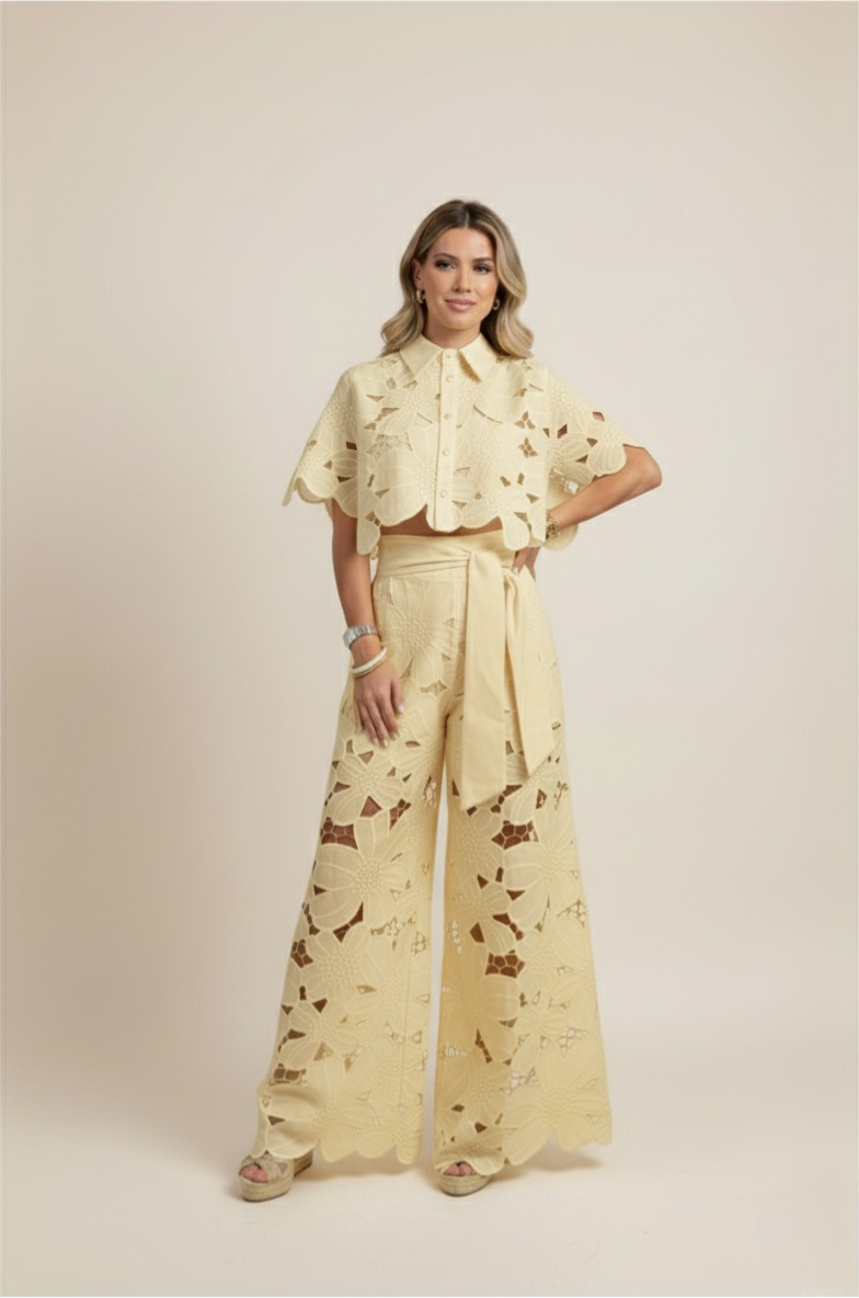 Women's Two-Piece Cut Out Summer Set