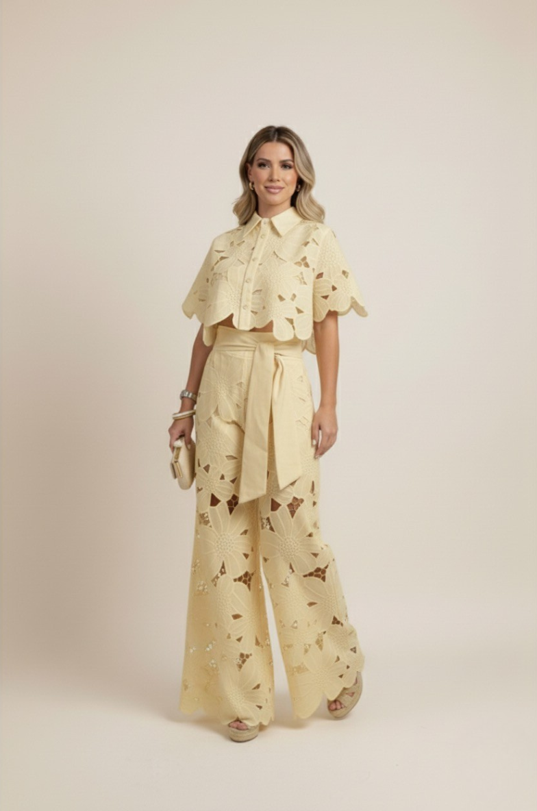 Women's Two-Piece Cut Out Summer Set