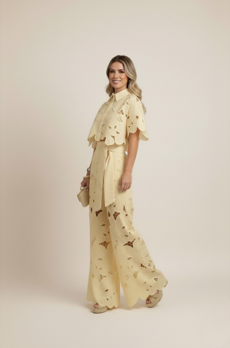 Women's Two-Piece Cut Out Summer Set
