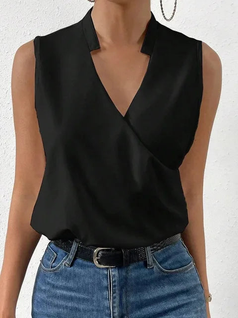 Lightweight Summer Top with V-Neck