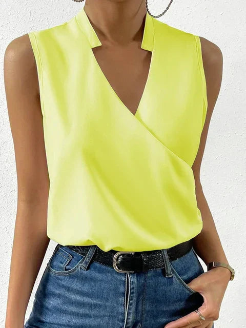 Lightweight Summer Top with V-Neck