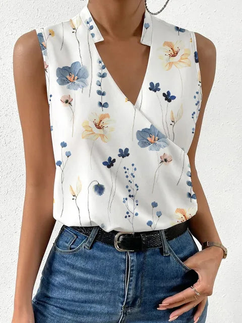 Lightweight Summer Top with V-Neck