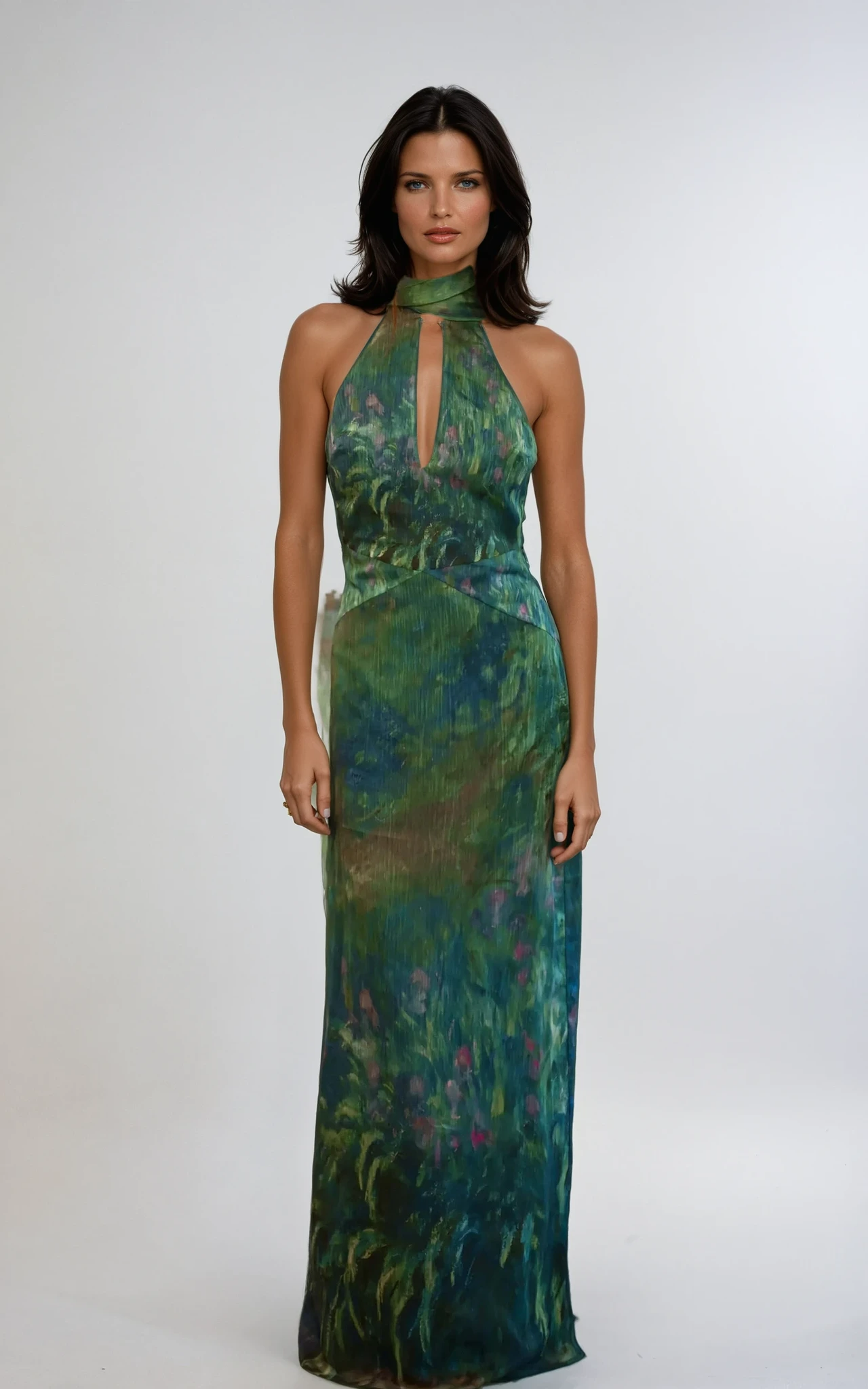 Monet Inspired Maxi Dress for Elegant Style