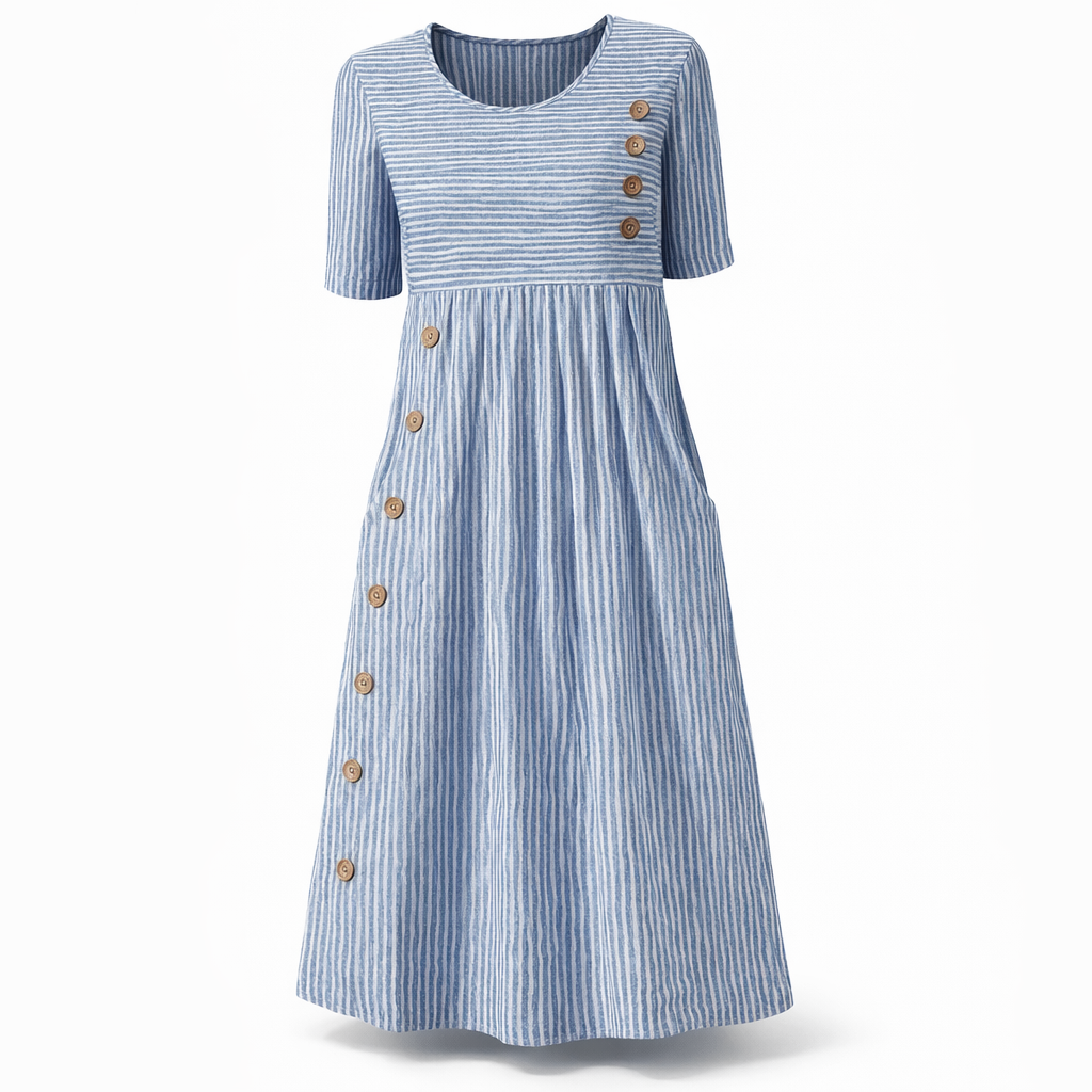 Women’s Striped Midi Dress