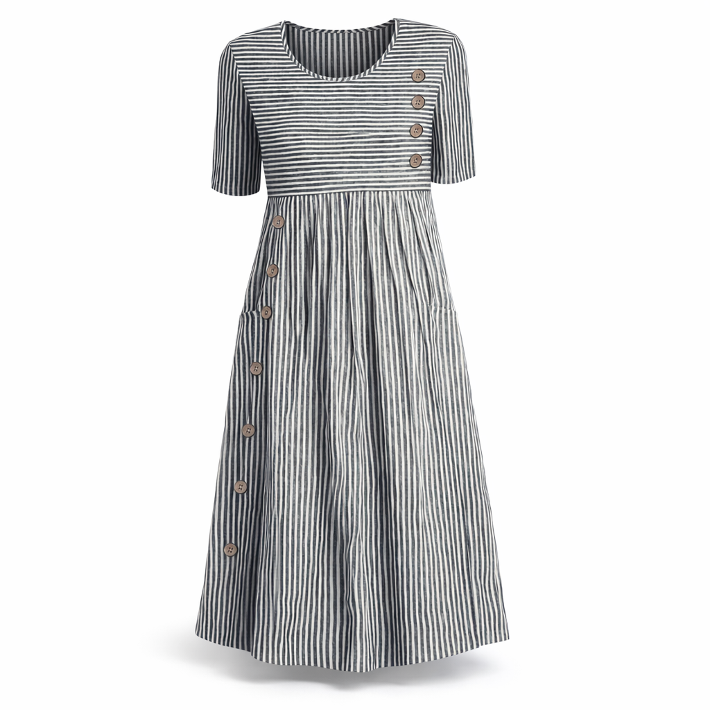 Women’s Striped Midi Dress