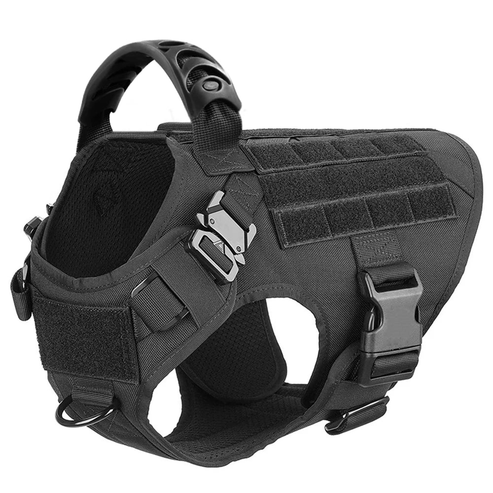 KrachtGrip Heavy Duty Tactical Dog Harness with Handle