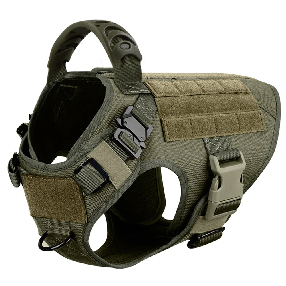 KrachtGrip Heavy Duty Tactical Dog Harness with Handle