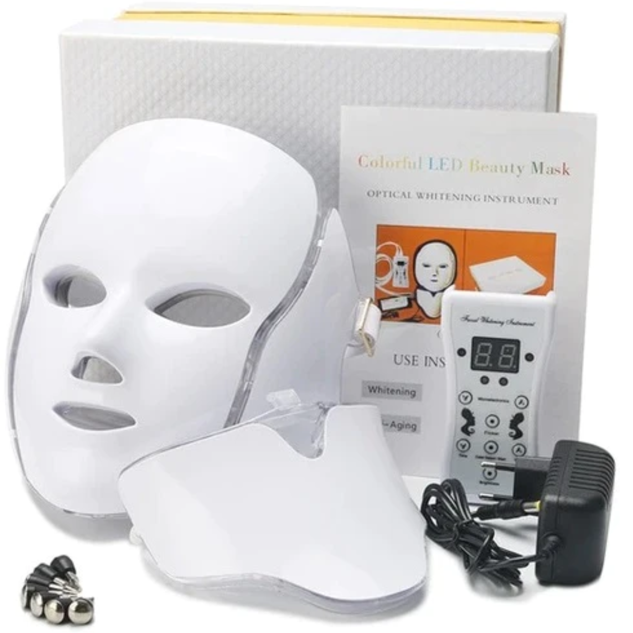 Professional 7-Color LED Phototherapy Mask | for Anti-Aging, Acne & Skin Rejuvenation