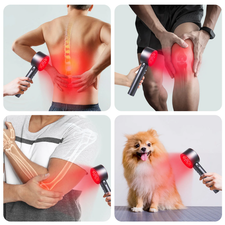 Red and Blue Light Therapy Handheld Device Best At Home Low-level laser therapy