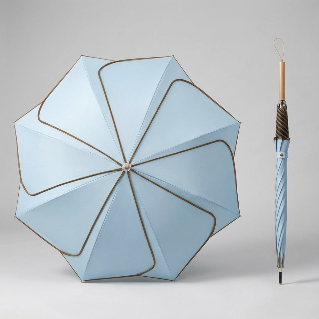 Women's umbrella with floral motif
