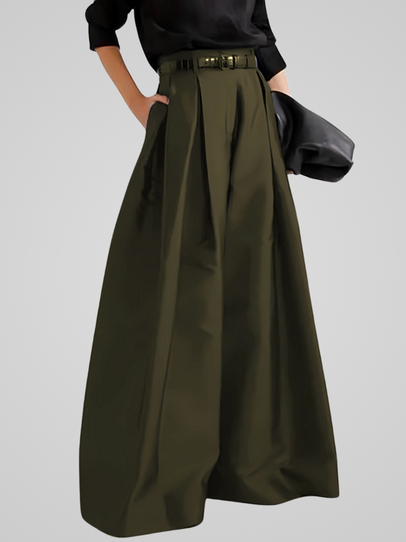 Elegant Long Skirt Trousers – High Waisted Women's, For Formal and Casual Occasions
