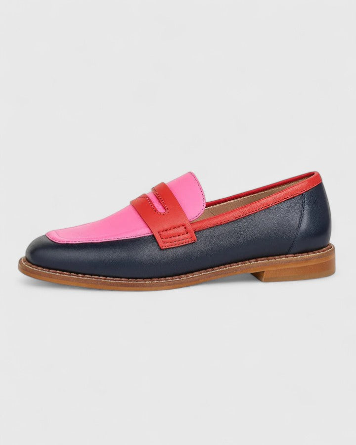 Multicolored Flat-Sole Loafers for Women | Ideal for Everyday Wear and Vacations