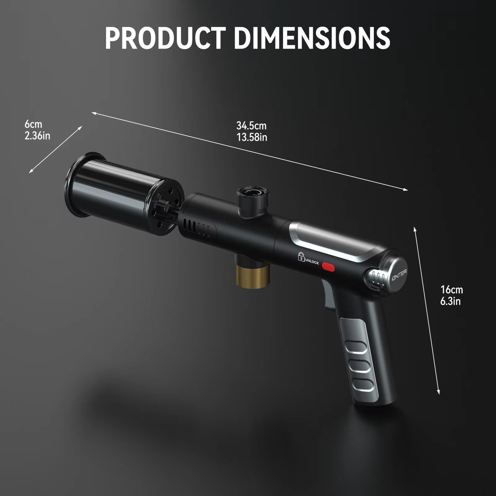 Blazorams Propane Torch Gun | Windproof Flame | Steel Copper Body | Refillable Tank | Ergonomic Design