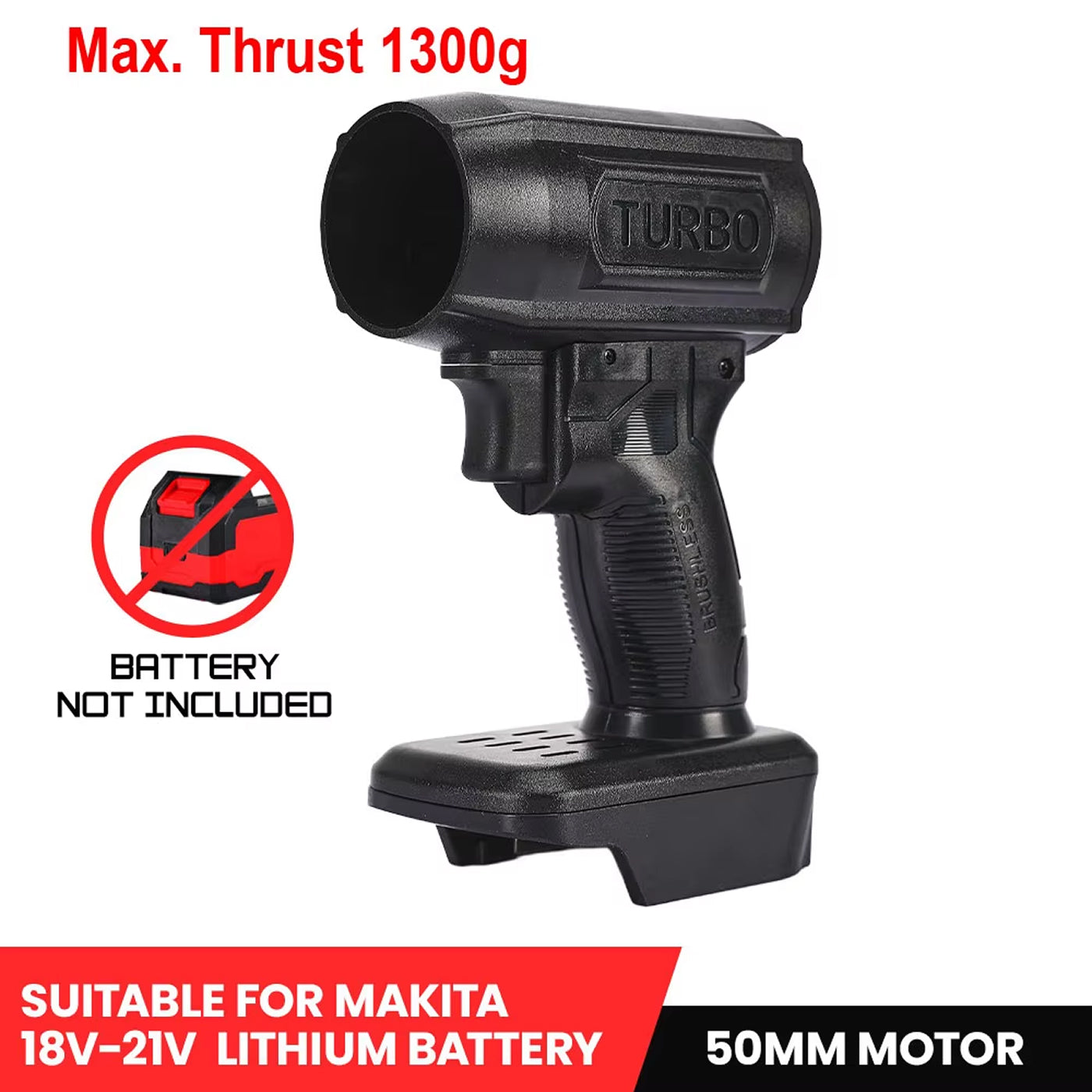 AeroxDry Car Blower | 200 MPH Wind | Turbo Jet Tech | Carbon Fiber | Multi-Brand Battery Compatible