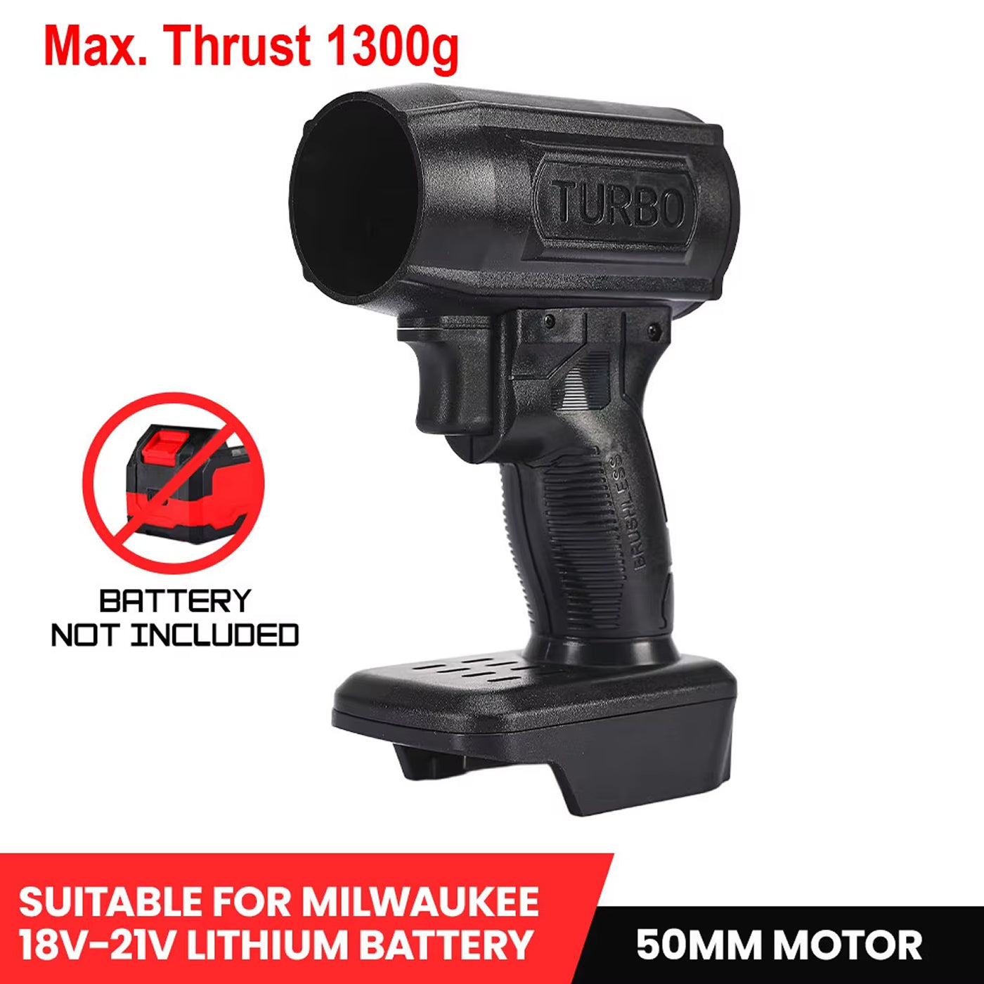 AeroxDry Car Blower | 200 MPH Wind | Turbo Jet Tech | Carbon Fiber | Multi-Brand Battery Compatible