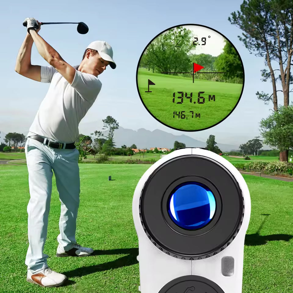 AimeHole Golf Rangefinder | Flag Lock | Slope Compensation | Multi Mode Measurement | USB Rechargeable