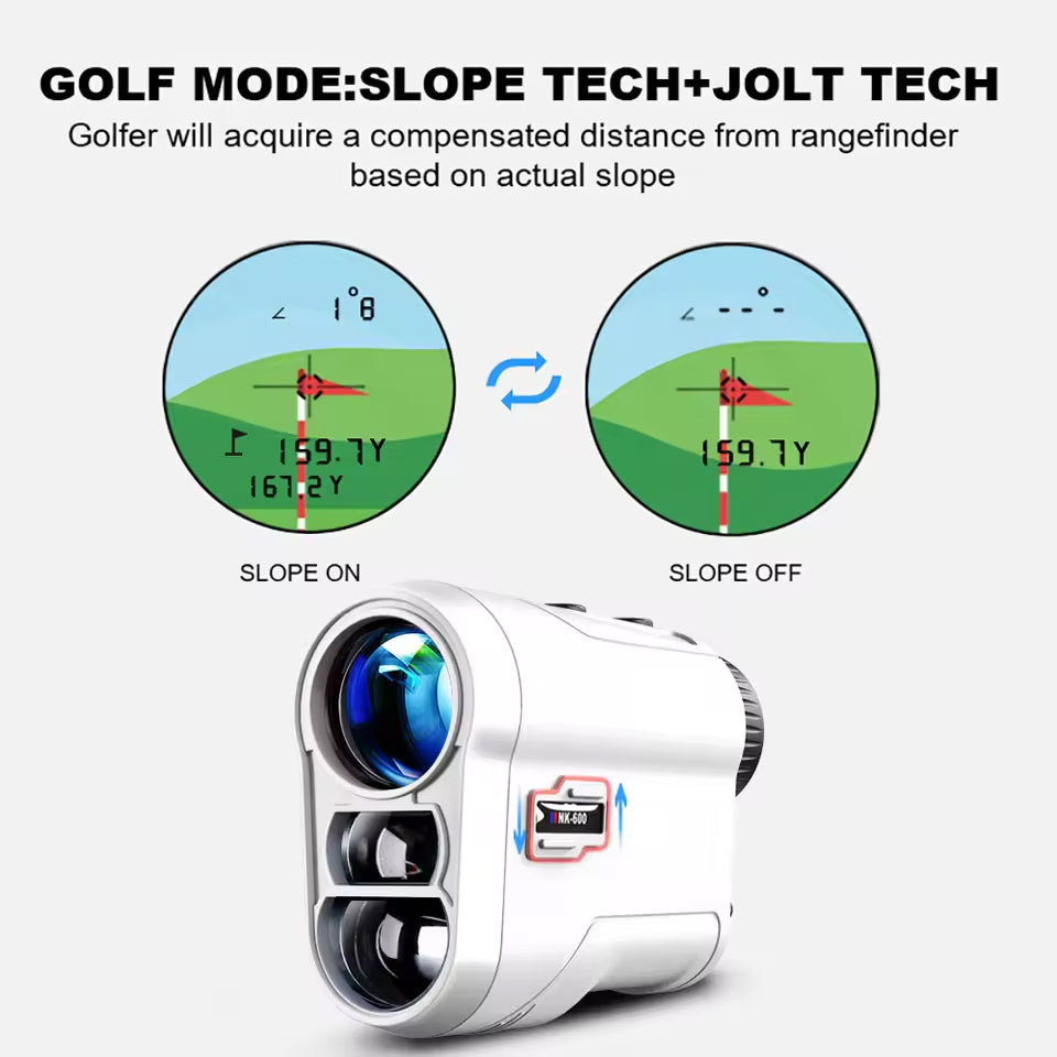 AimeHole Golf Rangefinder | Flag Lock | Slope Compensation | Multi Mode Measurement | USB Rechargeable