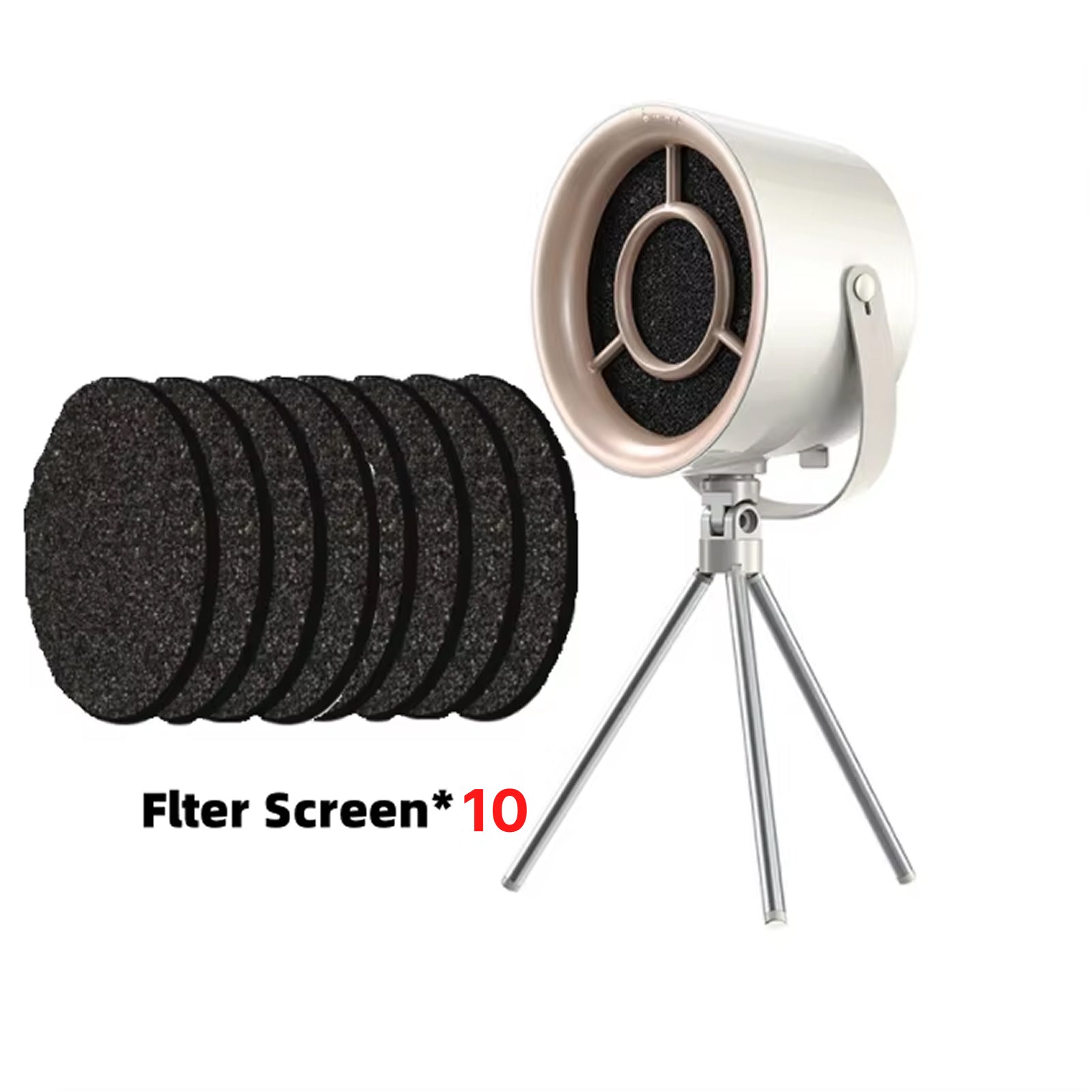 AirLifto Portable Extractor Fan - Mini Desktop Range Hood - Reusable Washable Polymer Filter Spiral Suction - USB C Cordless Power