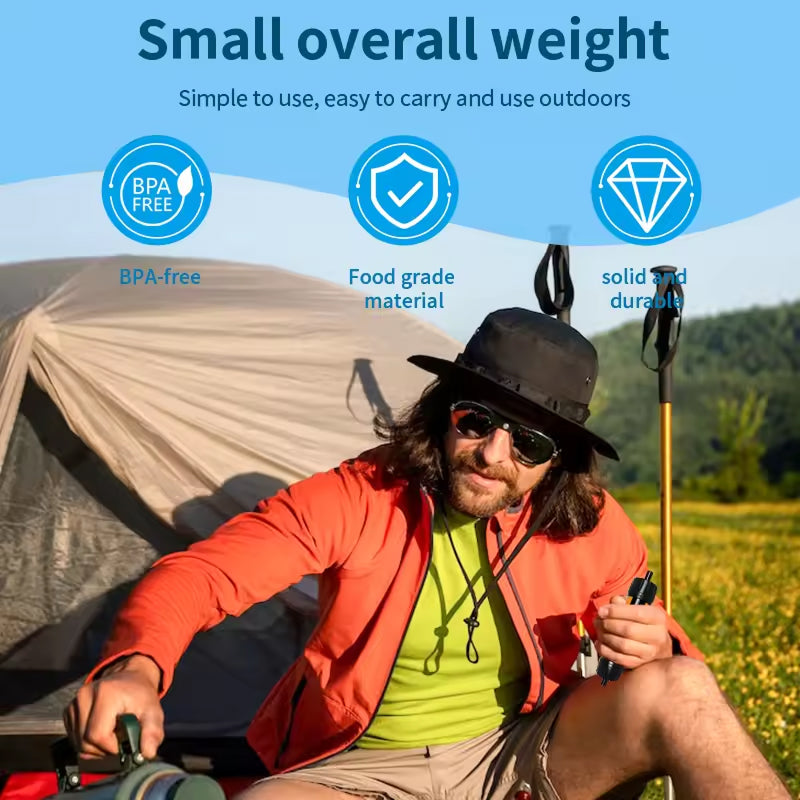 AquaZipo Backpacking Water Filter | Clean Drinking Water Anywhere