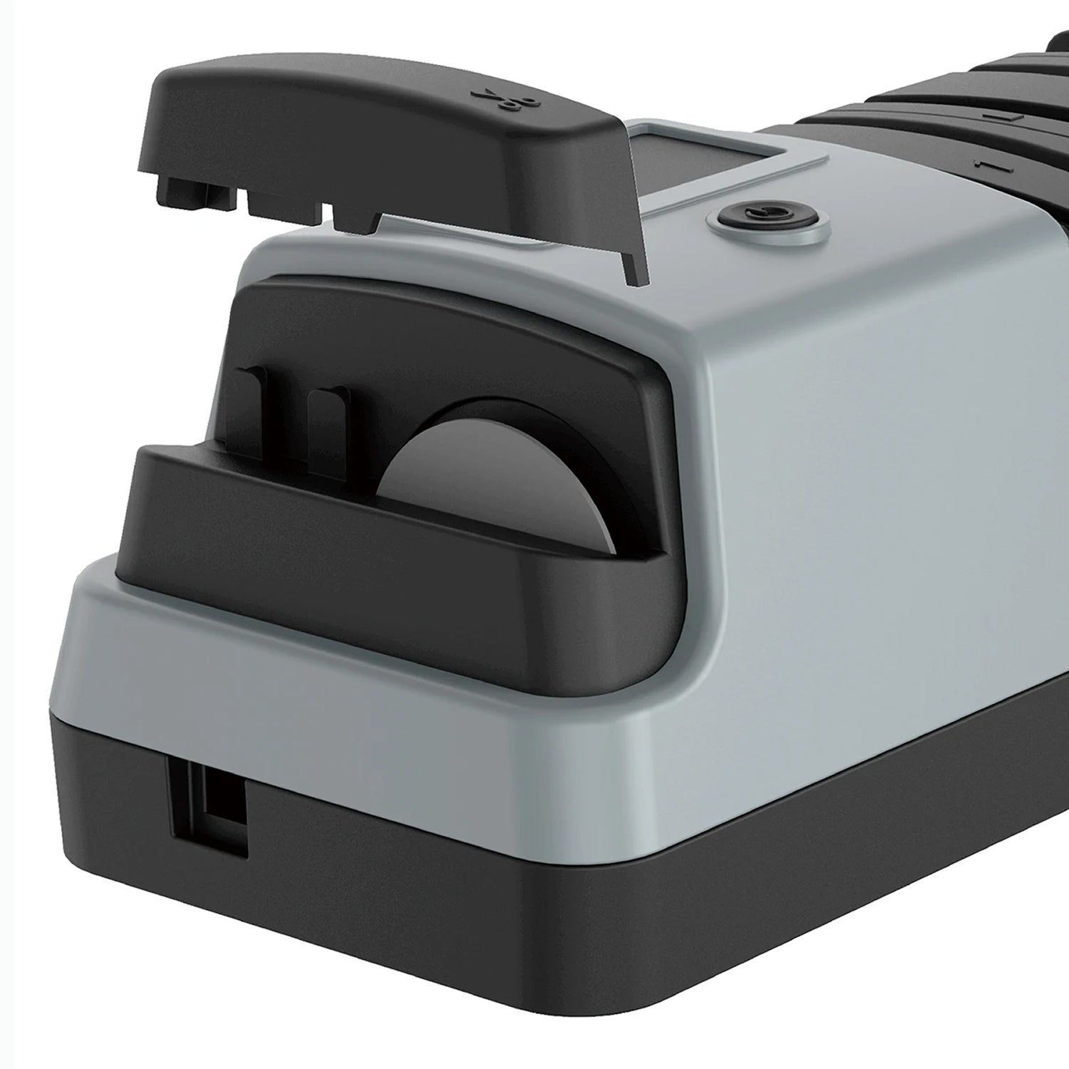 BladeEZgo Electric Knife Sharpener - Adjustable Angle System - 32.5-Degree Quick-Release Baffles - Lift-Up Scissor Sharpening - Compact Kitchen Tool