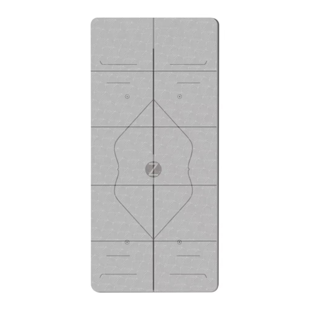 BreziFit Non-Slip Eco-Friendly Yoga Mat – TPE Material, Alignment Lines & 6mm Extra Cushioning