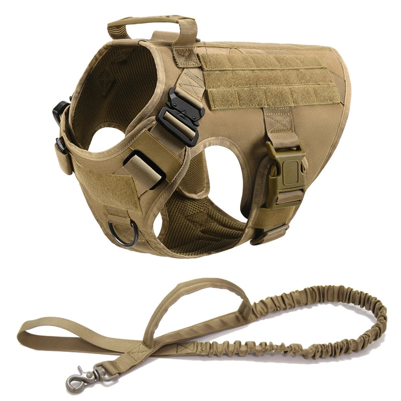 KrachtGrip Heavy Duty Tactical Dog Harness with Handle
