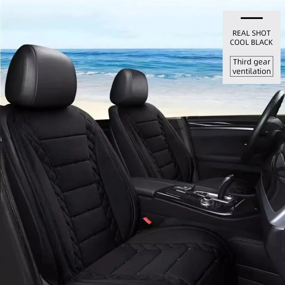 FrosiSeat Cooling Car Seat Covers | Built In Cooling Fan | 3D Ice Silk Fabric | Detachable Design | USB Power Support