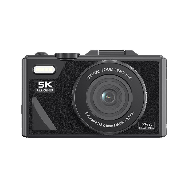ClikTric Compact Camera - Best Vlogging Camera with 5K Ultra HD Video - 75MP Photos, 18X Digital Zoom, 180° Flip Screen & 32GB SD Card Included
