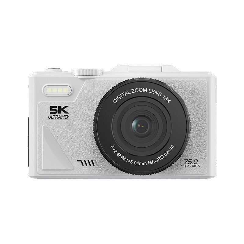 ClikTric Compact Camera - Best Vlogging Camera with 5K Ultra HD Video - 75MP Photos, 18X Digital Zoom, 180° Flip Screen & 32GB SD Card Included