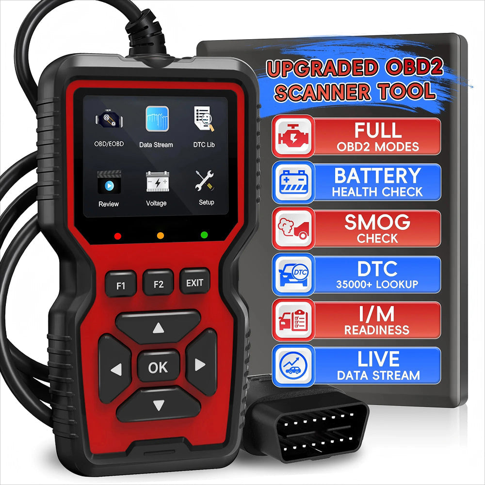 CodiRedix Professional OBD2 Scanner – 35,000 DTC Library, Mode 6/8 Emissions & Battery Diagnostics
