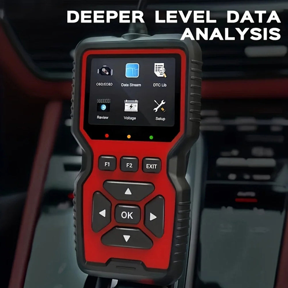CodiRedix Professional OBD2 Scanner – 35,000 DTC Library, Mode 6/8 Emissions & Battery Diagnostics