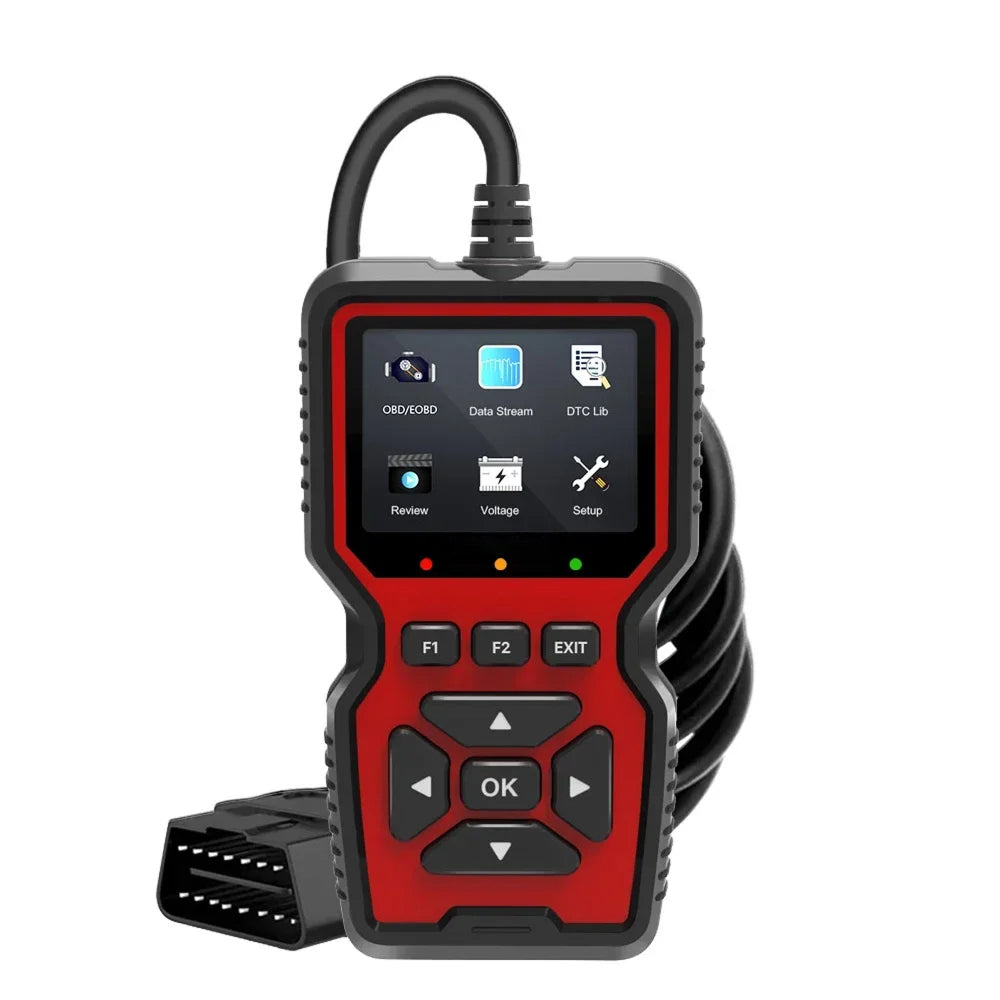 CodiRedix Professional OBD2 Scanner – 35,000 DTC Library, Mode 6/8 Emissions & Battery Diagnostics