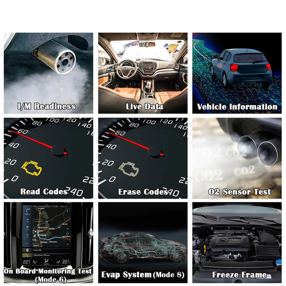 CodiRedix Professional OBD2 Scanner – 35,000 DTC Library, Mode 6/8 Emissions & Battery Diagnostics