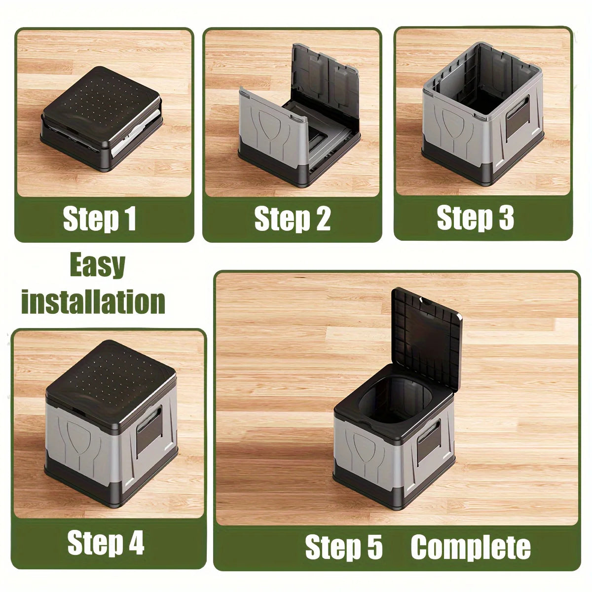 CotoxLic Odorless Composting Toilet – Waterless Eco-Friendly Design, Heavy-Duty Build & Easy Waste Disposal