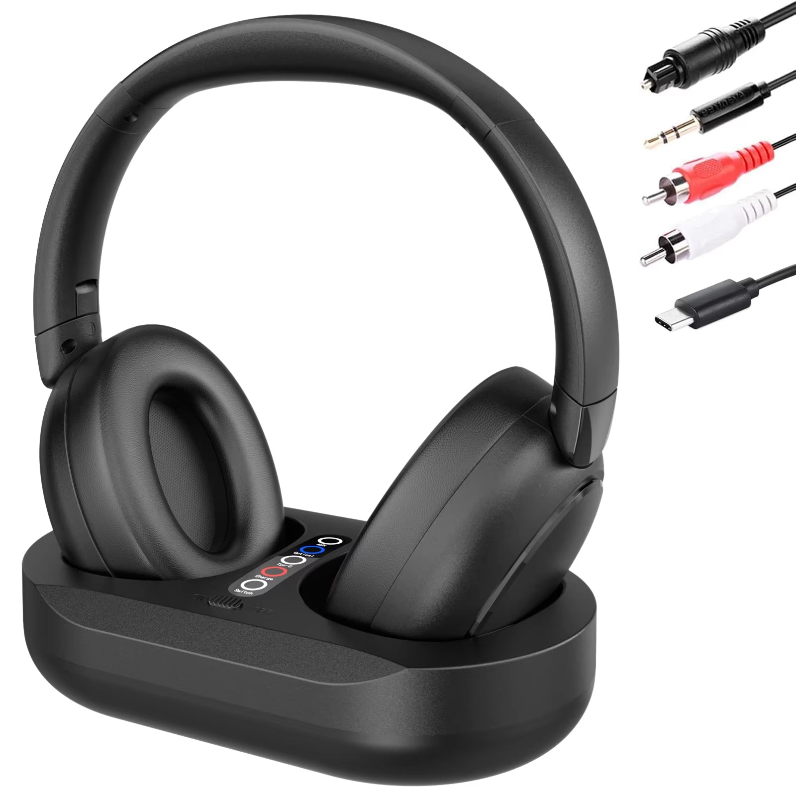 TV Headphones For Hearing Impaired | Wireless TV Headset | Bluetooth 2.4G
