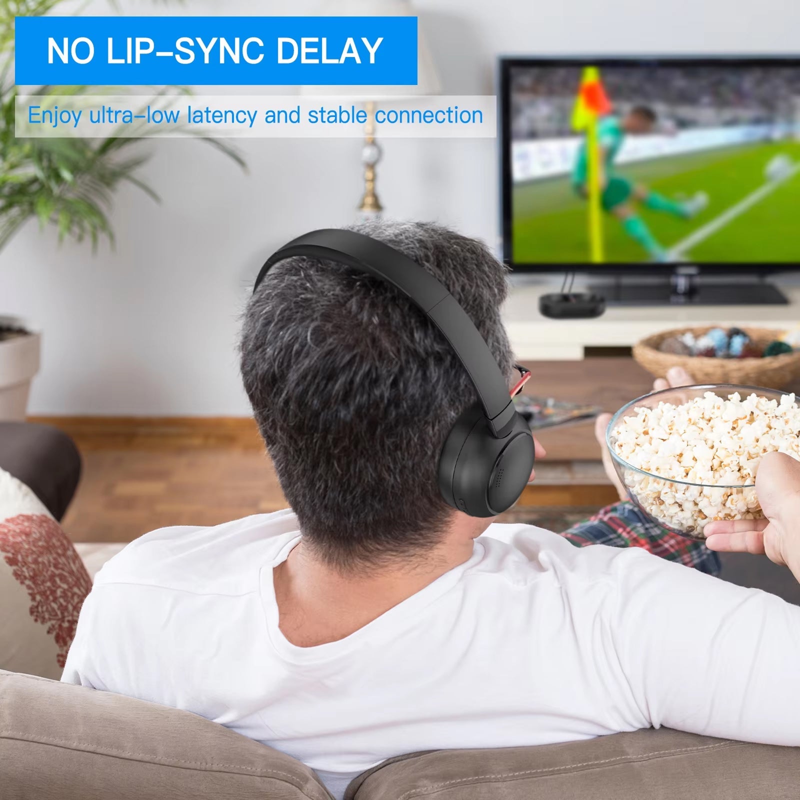 TV Headphones For Hearing Impaired | Wireless TV Headset | Bluetooth 2.4G