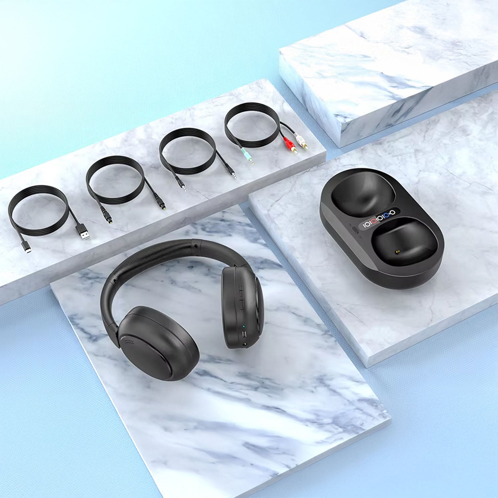 TV Headphones For Hearing Impaired | Wireless TV Headset | Bluetooth 2.4G
