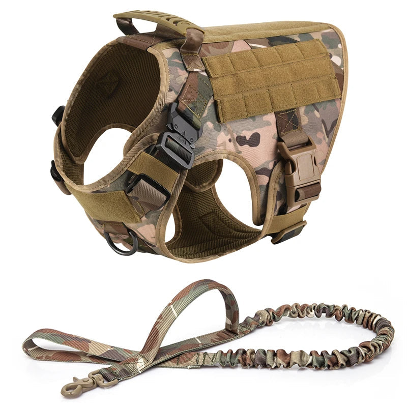 KrachtGrip Heavy Duty Tactical Dog Harness with Handle