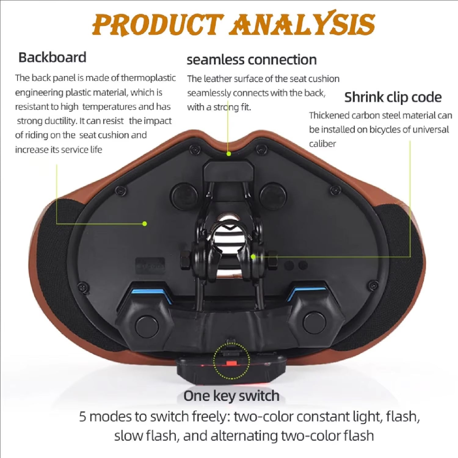 CycleEste Comfortable Bike Seat For Daily Cycling | Saddle Designed For Longer Rides