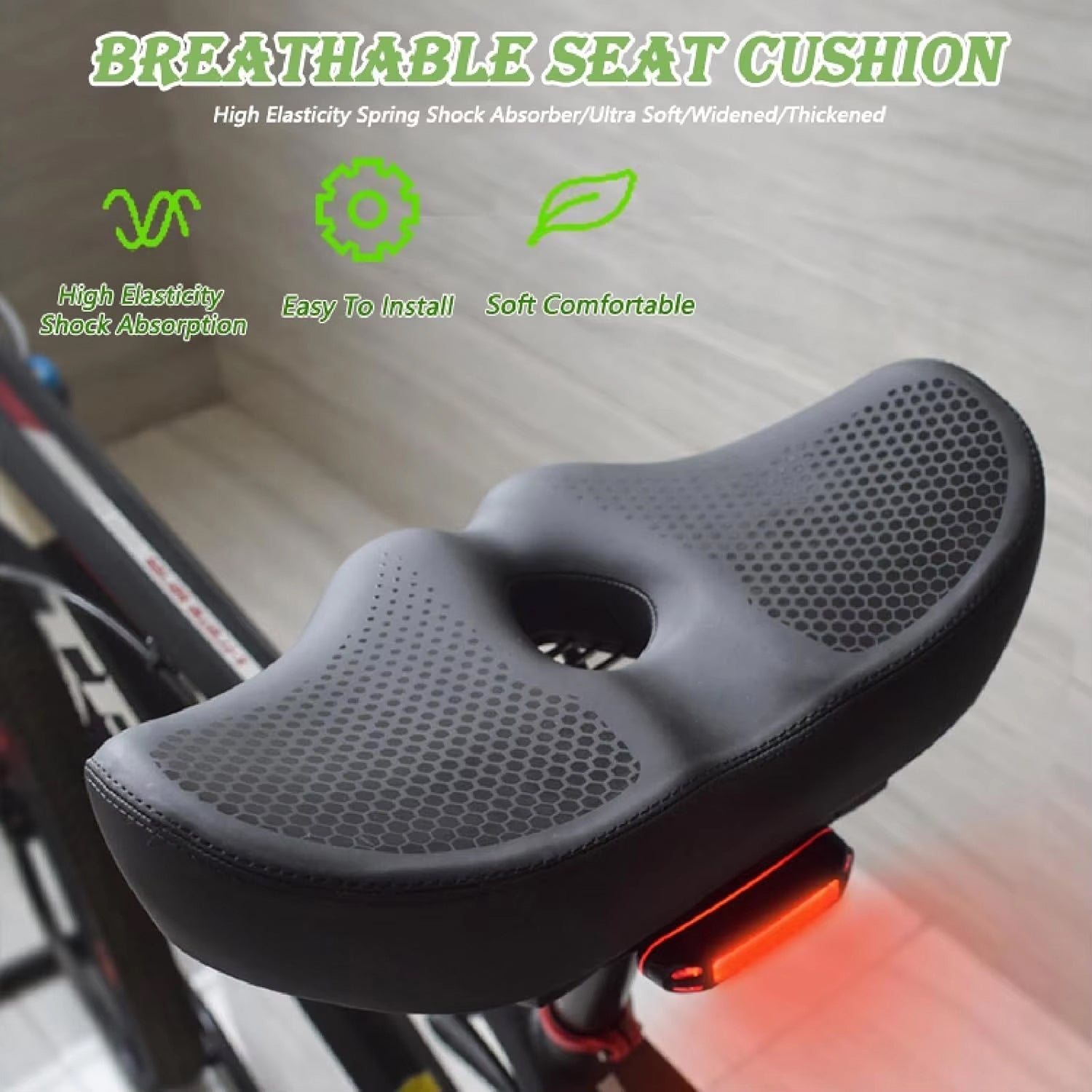 CycleEste Comfortable Bike Seat For Daily Cycling | Saddle Designed For Longer Rides