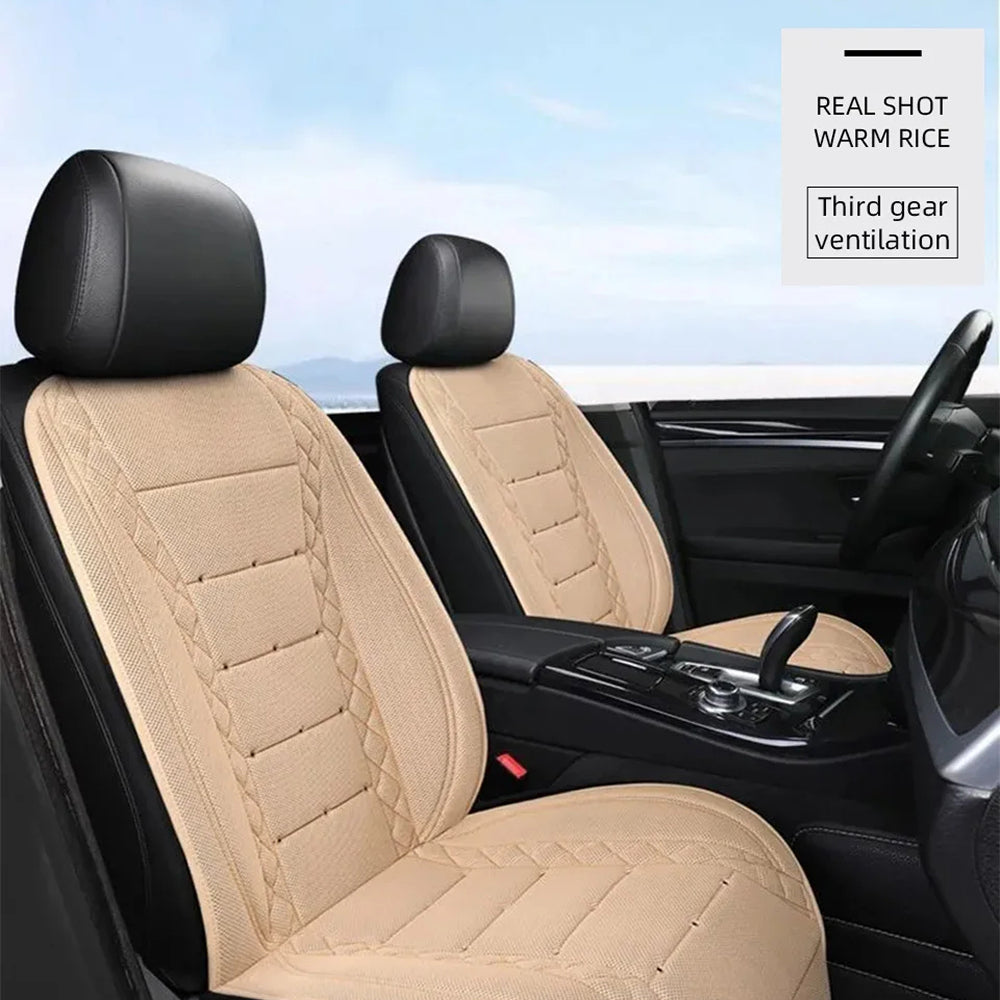 FrosiSeat Cooling Car Seat Covers | Built In Cooling Fan | 3D Ice Silk Fabric | Detachable Design | USB Power Support