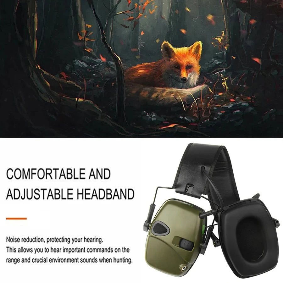DecilMaxi Electronic Shooting Earmuffs, NRR 22dB Noise Reduction with Sound Amplification, 0.1s Reaction Tactical Ear Protection for Hunting & Range