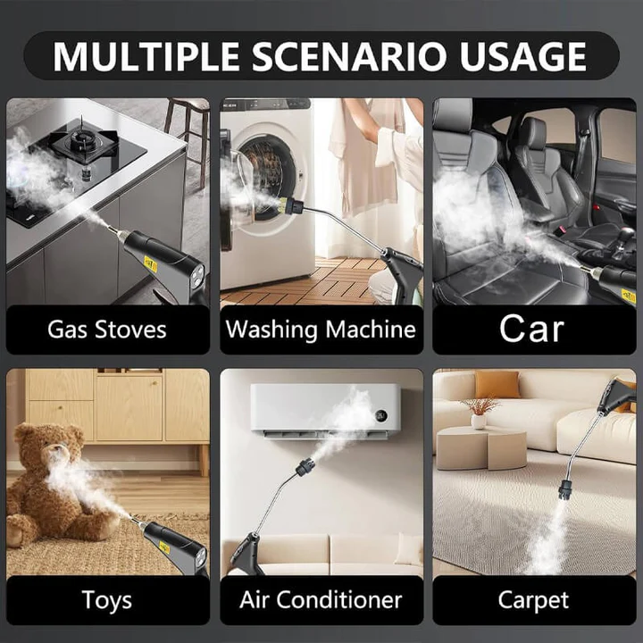 High Pressure Steam Cleaner 2500W with Protective Gloves