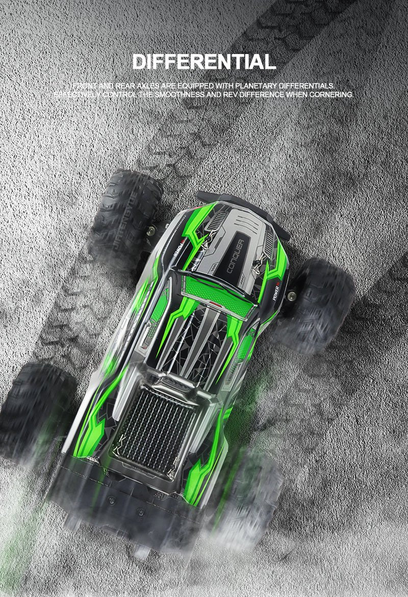 Conquer: 31 MPH Remote Control Racing Buggy - Monster Truck With Dual Batteries