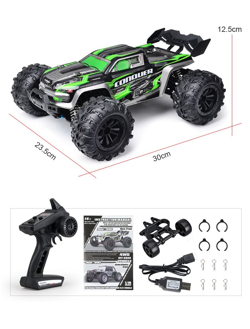 Conquer: 31 MPH Remote Control Racing Buggy - Monster Truck With Dual Batteries