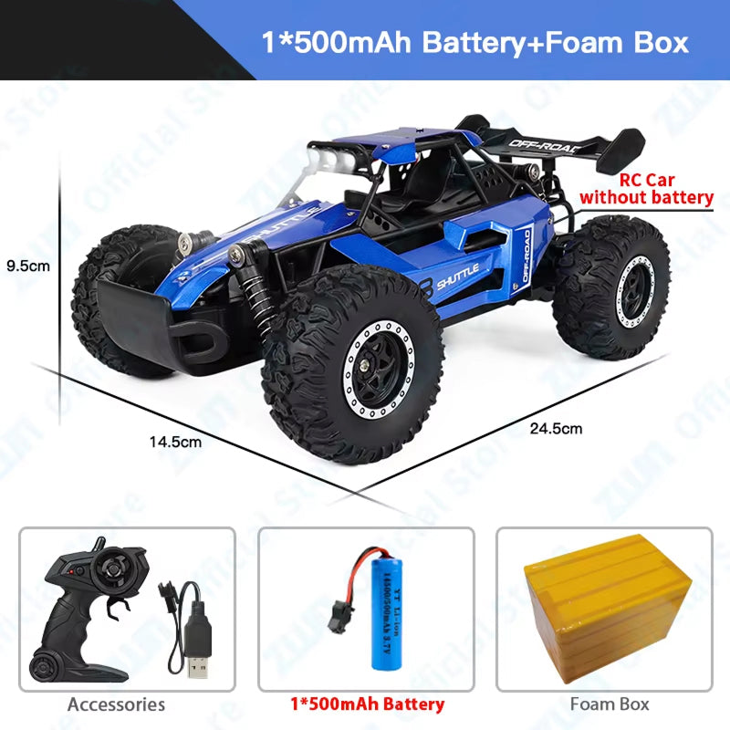 DriftXigo High-Speed RC Car – 4WD Remote Control Sports Car with LED Lights & Interchangeable Tyres