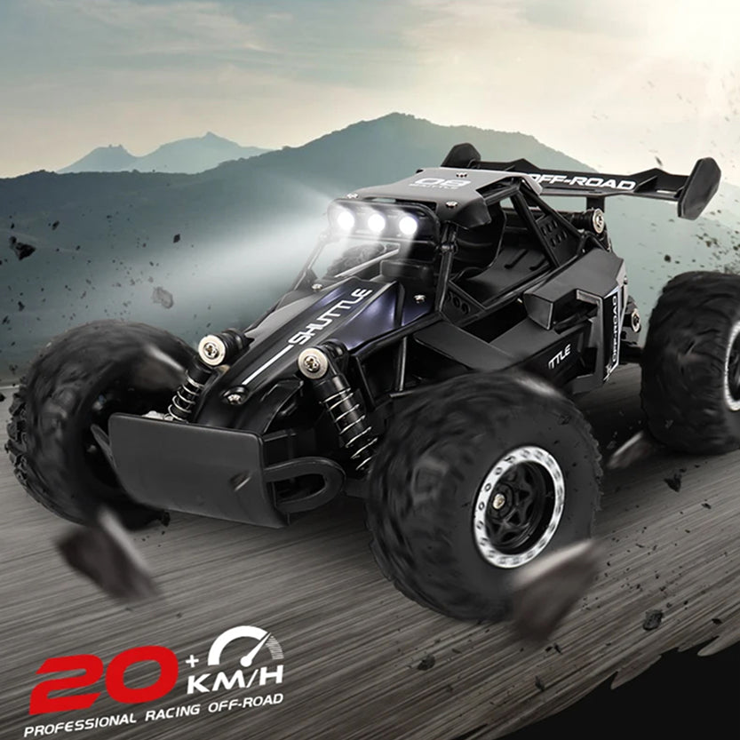 DriftXigo High-Speed RC Car – 4WD Remote Control Sports Car with LED Lights & Interchangeable Tyres