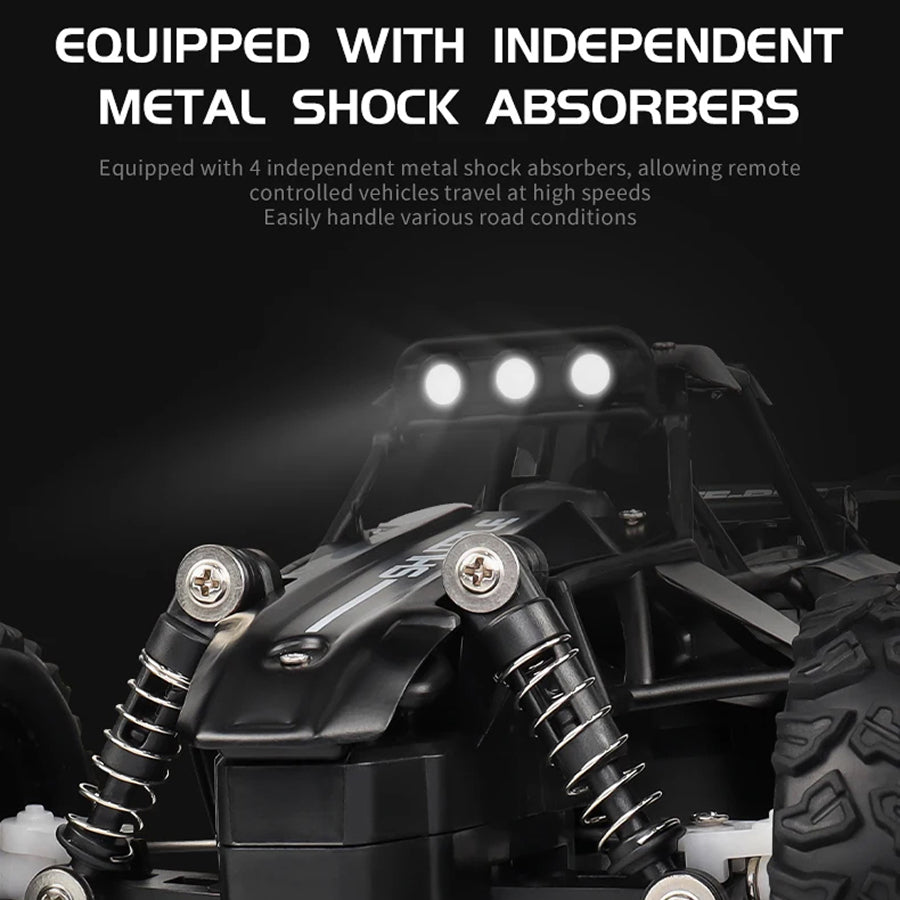 DriftXigo High-Speed RC Car – 4WD Remote Control Sports Car with LED Lights & Interchangeable Tyres