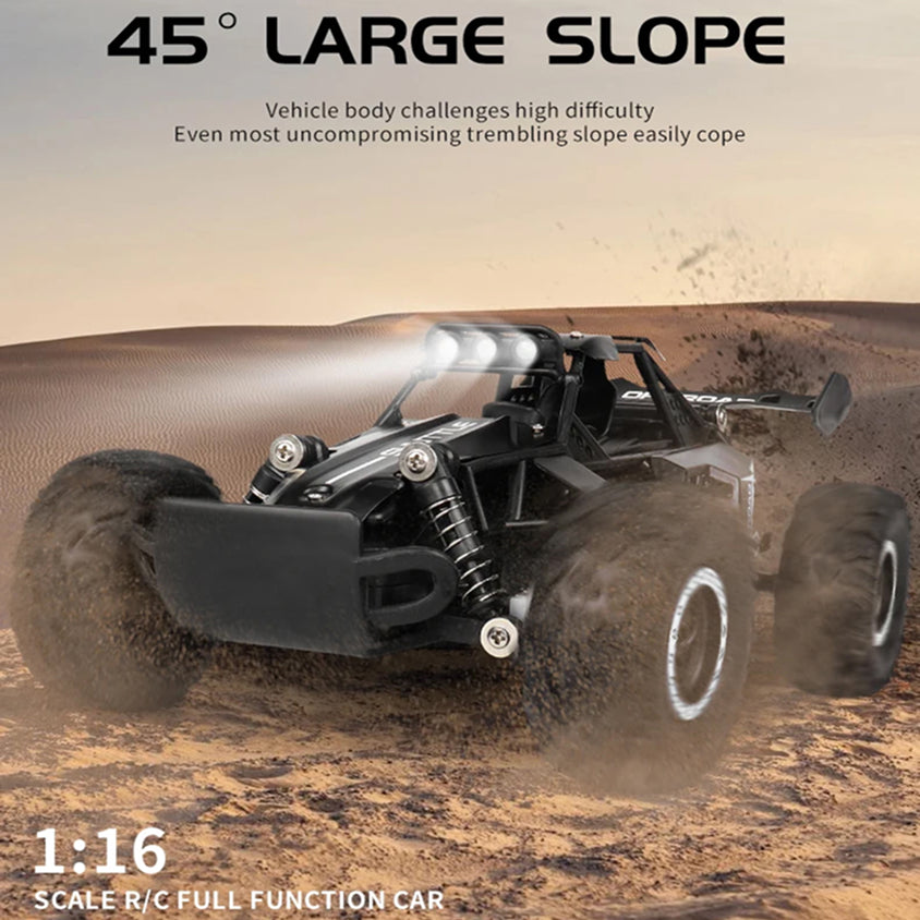 DriftXigo High-Speed RC Car – 4WD Remote Control Sports Car with LED Lights & Interchangeable Tyres